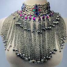 Load image into Gallery viewer, Vintage Gypsy Long Bells Oversized Choker Necklace