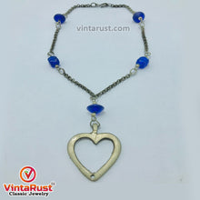 Load image into Gallery viewer, Handmade Vintage Heart Shaped Dangling Pendant Necklace