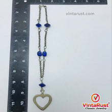 Load image into Gallery viewer, Handmade Vintage Heart Shaped Dangling Pendant Necklace