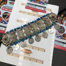 Load image into Gallery viewer, Vintage Kuchi Choker With Turquoise Beads and Coins