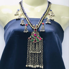 Load image into Gallery viewer, Vintage Kuchi Long Bells Pendant Necklace