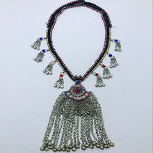 Load image into Gallery viewer, Afghan Tribal Pendant, Vintage Kuchi Pendant Necklace, Ethnic Afghan Jewelry