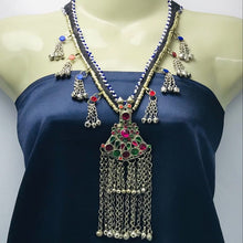 Load image into Gallery viewer, Vintage Kuchi Long Bells Pendant Necklace