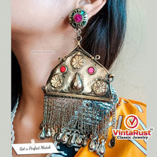 Load image into Gallery viewer, Vintage Kuchi Massive Earrings