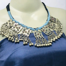 Load image into Gallery viewer, Vintage Necklace With Dangling Pendants and Turquoise Beading