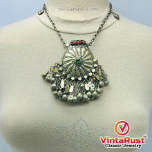 Load image into Gallery viewer, Vintage Massive Pendant Necklace With Dangling Bell
