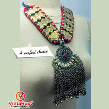 Load image into Gallery viewer, Vintage Turkmen Long Bells Pendant Necklace