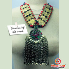 Load image into Gallery viewer, Vintage Turkmen Long Bells Pendant Necklace