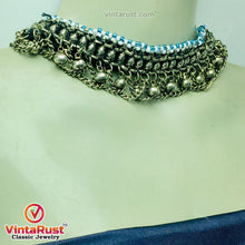 Load image into Gallery viewer, Vintage Silver Bells Choker Necklace