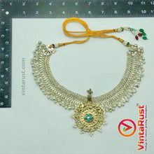 Load image into Gallery viewer, Vintage Silver Kuchi Bells Necklace With Golden Pendant