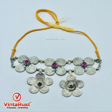 Load image into Gallery viewer, Vintage Silver Kuchi Coins Choker Necklace