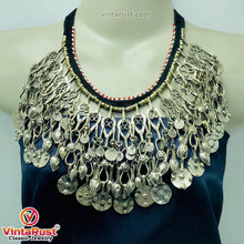 Load image into Gallery viewer, Vintage Silver Long Charm Dangling Tassels Necklace