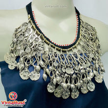 Load image into Gallery viewer, Vintage Silver Long Charm Dangling Tassels Necklace