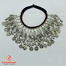 Load image into Gallery viewer, Vintage Silver Long Charm Dangling Tassels Necklace