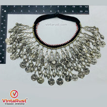 Load image into Gallery viewer, Vintage Silver Long Charm Dangling Tassels Necklace