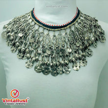 Load image into Gallery viewer, Vintage Silver Long Charm Dangling Tassels Necklace