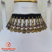 Load image into Gallery viewer, Vintage Tribal Bib Necklace