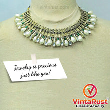 Load image into Gallery viewer, Vintage Tribal Choker and Necklace Jewelry Set