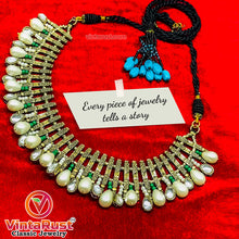 Load image into Gallery viewer, Vintage Tribal Choker and Necklace Jewelry Set