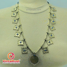 Load image into Gallery viewer, Vintage Tribal Coin Pendant Necklace