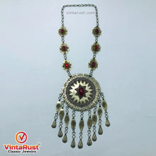 Load image into Gallery viewer, Vintage Turkmen Round Massive Pendant Necklace