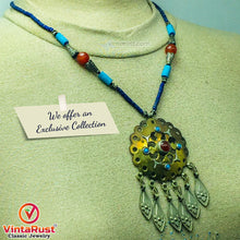 Load image into Gallery viewer, Vintage Turkmen Style Beaded Pendant Necklace