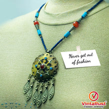 Load image into Gallery viewer, Vintage Turkmen Style Beaded Pendant Necklace