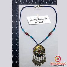 Load image into Gallery viewer, Vintage Turkmen Style Beaded Pendant Necklace