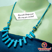 Load image into Gallery viewer, Vintage Turquoise Stone Beaded Choker Necklace