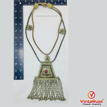 Load image into Gallery viewer, Vintage Two Layers Afghan Pendant Necklace