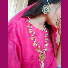 Load image into Gallery viewer, White Pearls and Beaded Tribal Jewelry Set