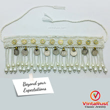 Load image into Gallery viewer, White Statement Beaded Choker Necklace