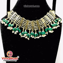 Load image into Gallery viewer, Woven Pearl Choker Necklace With Pearls and Beads