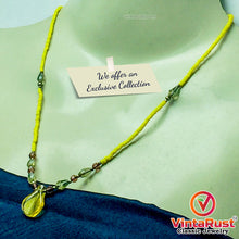 Load image into Gallery viewer, Yellow Delight Beaded Chain Necklace