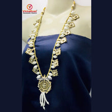 Load image into Gallery viewer, White Pearls and Beaded Tribal Jewelry Set
