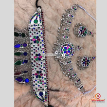 Load image into Gallery viewer, Tribal Handmade Silver Kuchi Jewelry Set
