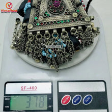 Load image into Gallery viewer, Vintage Kuchi Belt, Tribal Big Pendant and Coins
