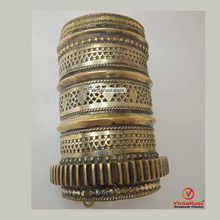 Load image into Gallery viewer, Handmade Golden Vintage Boho Handcuff Bracelet
