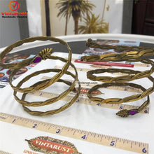 Load image into Gallery viewer, Gypsy Kuchi Hinged Vintage Cuff Bracelet
