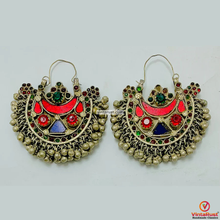 Load image into Gallery viewer, Vintage Handmade Hoop Earrings
