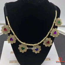 Load image into Gallery viewer, Tribal Antique Necklace and earrings Jewelry Set
