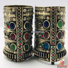 Load image into Gallery viewer, Big Massive Gypsy Vintage Cuff Bracelet
