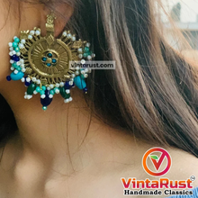 Load image into Gallery viewer, Unique Multicolor Big Massive Hasli Earrings
