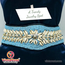 Load image into Gallery viewer, Handmade Belly Dance Beaded Belt With Shells
