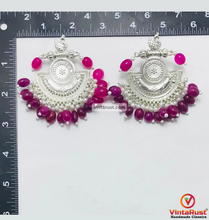 Load image into Gallery viewer, Indian Oxidized Big Earrings With Beads
