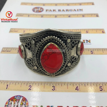 Load image into Gallery viewer, Ethnic Tribal Stone Adjustable Handcuff Bracelet
