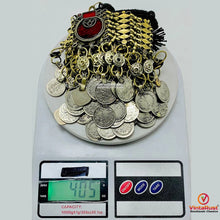 Load image into Gallery viewer, Vintage Belly Dance Belt With Dangling Coins
