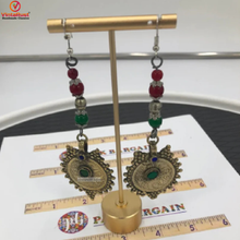 Load image into Gallery viewer, Ethnic Dangle Earrings With Coins
