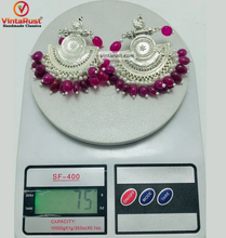 Load image into Gallery viewer, Indian Oxidized Big Earrings With Beads
