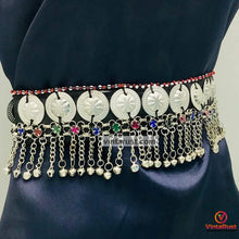 Load image into Gallery viewer, Tribal Belly Dance Belt With Dangling Bells
